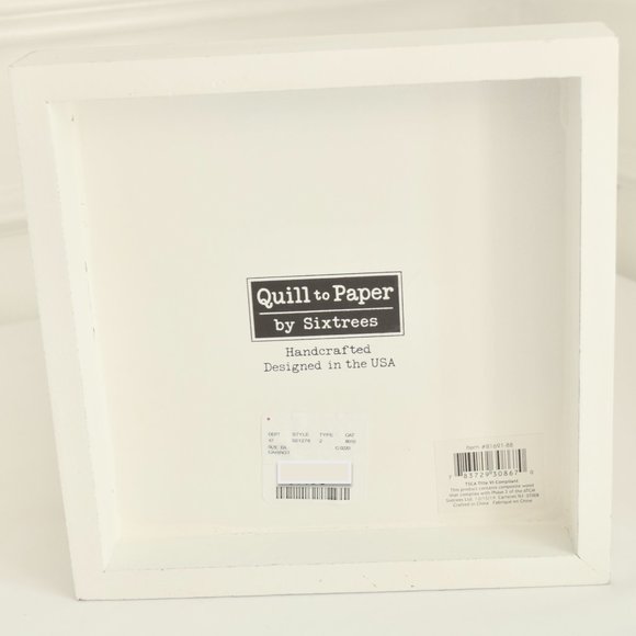 NEW Quill to Paper by Sixtrees Happy Easter Wooden Bunny Sign - Picture 8 of 9